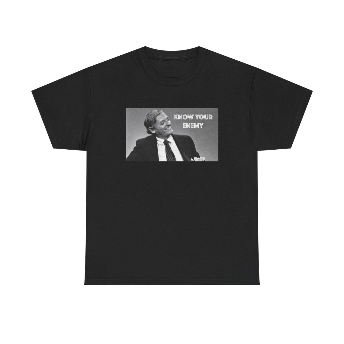 Know Your Enemy meme T-Shirt | Black & White Photo Graphic Tee | Know Your Enemy Podcast